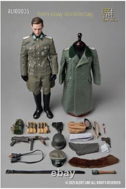 Alerte Ligne 1/6 Al100035 Figurine d'Action Officier de l'Armée Allemande de la Seconde Guerre Mondiale En Stock