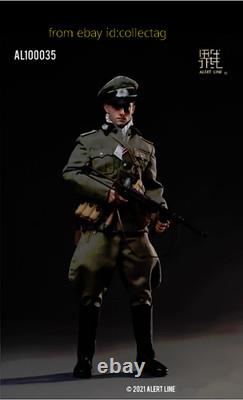 Alerte Ligne 1/6 Al100035 Figurine d'Action Officier de l'Armée Allemande de la Seconde Guerre Mondiale En Stock
