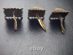 Allemagne de la Seconde Guerre mondiale vintage original lot de 3 pips de grade d’officier sous-officier de l’armée allemande rare