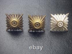 Allemagne de la Seconde Guerre mondiale vintage original lot de 3 pips de grade d’officier sous-officier de l’armée allemande rare