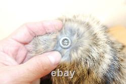 Allemand Army Ww2 Repro East Front Real Rabit Fur Ushanka Hat Sz59 7 3/8
