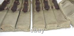 Allemand Army Ww2 Wwii Repro Pochettes De Munitions 9mm Pour 6 Mags Aged Inv #a4