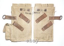 Allemand Army Ww2 Wwii Repro Pochettes De Munitions 9mm Pour 6 Mags Aged Inv #e24
