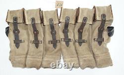 Allemand Army Wwii Repro Kurtz 8mm Ammo Pouches Aged Renforced Bande Rouge Inv#e16