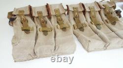 Allemand Army Wwii Repro Kurtz 8mm Ammo Pouches Aged Renforced Sangle Arrière Inv#e18