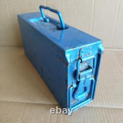 Ancienne boîte de munitions militaire MG34 MG42 Allemagne Métal WWII WEHRMACHT ARMÉE WWII