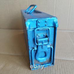 Ancienne boîte de munitions militaire MG34 MG42 Allemagne Métal WWII WEHRMACHT ARMÉE WWII