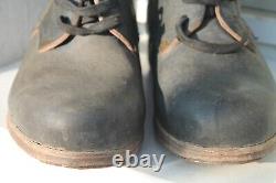 Anciennes chaussures militaires allemandes d'origine vintage de la Seconde Guerre mondiale N42