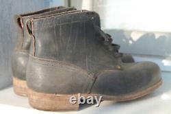 Anciennes chaussures militaires allemandes d'origine vintage de la Seconde Guerre mondiale N42