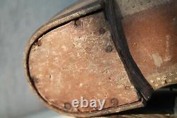 Anciennes chaussures militaires allemandes d'origine vintage de la Seconde Guerre mondiale N42