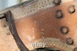 Anciennes chaussures militaires allemandes d'origine vintage de la Seconde Guerre mondiale N42