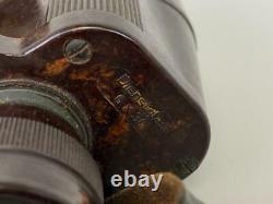 Antique Wwii Armée Allemande Dienstglas 6x30 Cnx Emil Busch Bakelite Binoculars Case