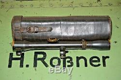 Armée Allemande Wehrmacht Ww2 Wwll Hubertus Vintage Sniper Scope Leather Case