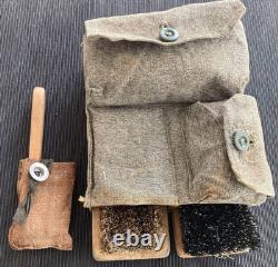Armée allemande Seconde Guerre mondiale kit de campagne allemand vintage brosse et set de couture avec pochette M