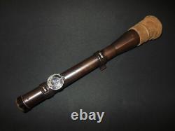 Armée allemande de la Première Guerre mondiale EMIL BUSCH VISAR lunette de sniper 2,75x avec étui, rare de manuel scolaire