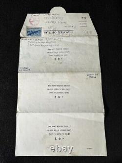 Armée allemande de la Seconde Guerre mondiale DAK POW 999 Seigmeyer pénal USA Colorado Courrier censuré RARE