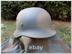 Armée allemande de la Seconde Guerre mondiale WH, ÉLITE 3 couleurs Normandie D-DAY 1944 casque M35 camouflage reproduction