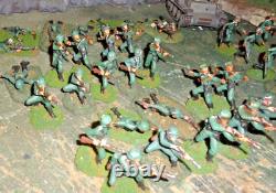 Armée allemande en plastique de 54mm peinte pour le jeu de guerre Bolt Action de la Seconde Guerre mondiale