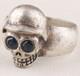 Art De Guerre De L'armée Bague Militaire Crâne Dans Un Casque Allemand Seconde Guerre Mondiale Sourire Ww2 Ww1 Style Wwi