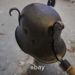 Authentique casque de combat en acier M42 de l'armée allemande Wehrmacht de la Seconde Guerre mondiale WWII
