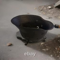 Authentique casque de combat en acier M42 de l'armée allemande Wehrmacht de la Seconde Guerre mondiale WWII