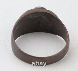 Bague CRÂNE FUSIL Première Guerre mondiale Seconde Guerre mondiale Troupes de choc Arme d'assaut Armée allemande Wehrmacht