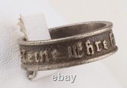 Bague Tankmans de la Seconde Guerre mondiale GERMAN ww2 TANK Panzer en argent sterling 835 Armée WEHRMACHT Art