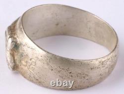 Bague allemande 1942 Force Wehrmacht Armée WWII Pistolet Parabellum Luger P08 T12