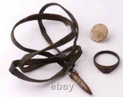 Bague allemande WWII Allemagne 1941 Art de tranchée Armée Wehrmacht Force Bijoux Balle