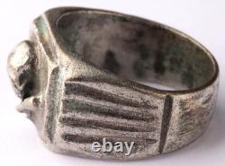 Bague allemande WWII Billet de banque 1 Rentenmark 1937 Berlin WW2 Pendentif Armée Wehrmacht