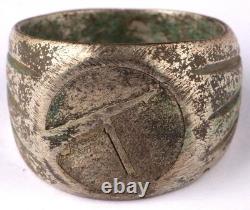 Bague allemande de la Seconde Guerre mondiale Pendentif MP-40 mitrailleuse Armée Wehrmacht