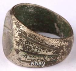 Bague allemande de la Seconde Guerre mondiale Pendentif MP-40 mitrailleuse Armée Wehrmacht