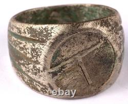 Bague allemande de la Seconde Guerre mondiale Pendentif MP-40 mitrailleuse Armée Wehrmacht