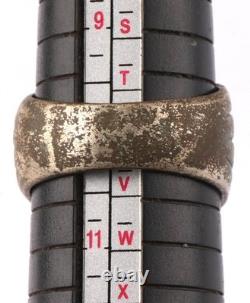 Bague allemande de la Seconde Guerre mondiale Pendentif MP-40 mitrailleuse Armée Wehrmacht