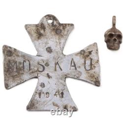 Bague allemande de la Seconde Guerre mondiale, croix de fer en art de tranchée, armée allemande Wehrmacht, taille 9,5 Bague allemande de la Seconde Guerre mondiale, croix de fer en art de tranchée, armée allemande Wehrmacht, taille 9,5