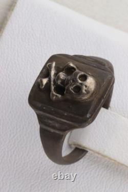 Bague allemande de la Seconde Guerre mondiale, croix de fer en art de tranchée, armée allemande Wehrmacht, taille 9,5