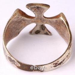 Bague allemande de la Seconde Guerre mondiale, jeton monétaire de l'armée allemande, bijoux de la force Wehrmacht, ensemble 1942