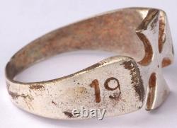 Bague allemande de la Seconde Guerre mondiale, jeton monétaire de l'armée allemande, bijoux de la force Wehrmacht, ensemble 1942