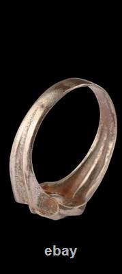 Bague allemande de la Wehrmacht de la Seconde Guerre mondiale avec tête de Viking