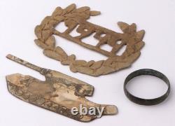 Bague d'art des tranchées allemande de Radom de la Seconde Guerre mondiale, char de 1944, Panzer, armée allemande, Wehrmacht