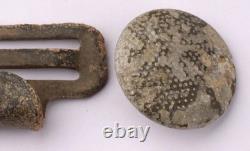 Bague d'électricien WW2 Timbre allemand WWII Bouton de l'armée allemande Ensemble de forces Wehrmacht