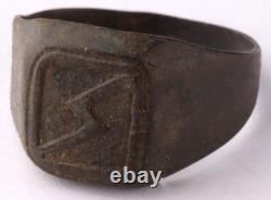 Bague d'électricien WW2 Timbre allemand WWII Bouton de l'armée allemande Ensemble de forces Wehrmacht