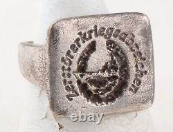 Bague de bateau de la KRIEGSMARINE de la Seconde Guerre mondiale Marine allemande Marine ww2 WEHRMACHT Armée allemande MILITAIRE