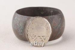 Bague de la Seconde Guerre mondiale Casque de l'armée allemande WEHRMACHT GERMANY Casque militaire ÉPÉEs Art