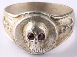 Bague de marine allemande de la Seconde Guerre mondiale Bouton Crâne Ancre Armée d'Allemagne Wehrmacht Marine