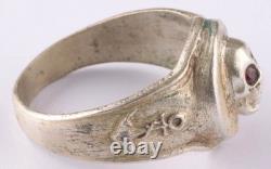 Bague de marine allemande de la Seconde Guerre mondiale Bouton Crâne Ancre Armée d'Allemagne Wehrmacht Marine