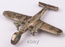 Bague de pilote allemand Luftwaffe WW2 pendentif bombardier bimoteur Allemagne ensemble armée WWII