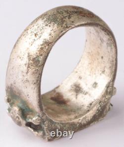Bague de signe de l'armée allemande aigle en argent Tirol pendant la Seconde Guerre mondiale taille 11.5 Chasseur