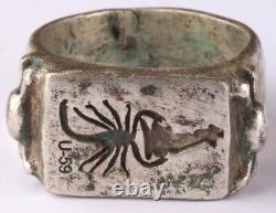 Bague de signe de l'armée allemande aigle en argent Tirol pendant la Seconde Guerre mondiale taille 11.5 Chasseur Bague de signe de l'armée allemande aigle en argent Tirol pendant la Seconde Guerre mondiale taille 11.5 Chasseur