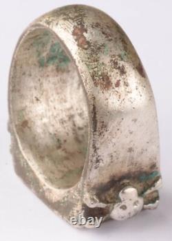 Bague de signe de l'armée allemande aigle en argent Tirol pendant la Seconde Guerre mondiale taille 11.5 Chasseur